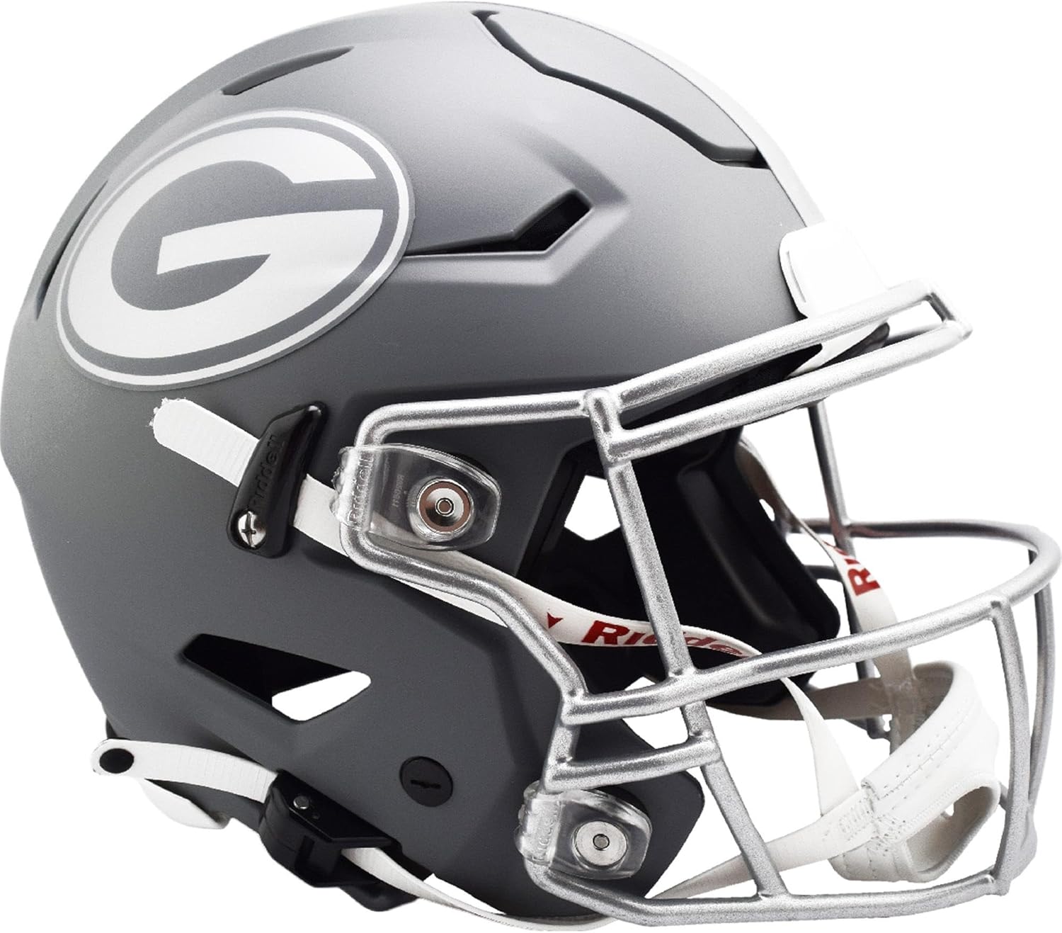 Riddell Georgia Bulldogs 2024 Slate Alternate Speed Flex Authentic Helmet - College Authentic Helmets