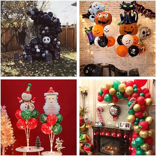 Miniatura 4 de 4 kits de soporte para globos de 28 pulgadas, soporte de mesa de PVC para graduación, baby shower, decoración de boda