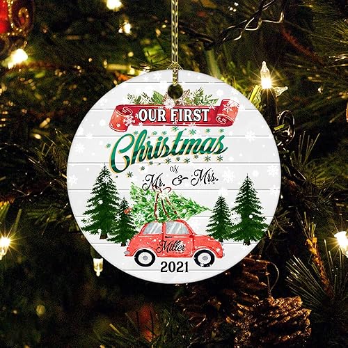 Vista 14 de Adorno de Navidad personalizado para inauguración de la casa, regalo para propietario de una casa nueva, nuevas aventuras, nuevos recuerdos, adorno