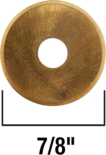 Miniatura 6 de QEP 10117 rueda de corte de repuesto para cortador de azulejos, carburo de tungsteno recubierto de titanio de 7/8"