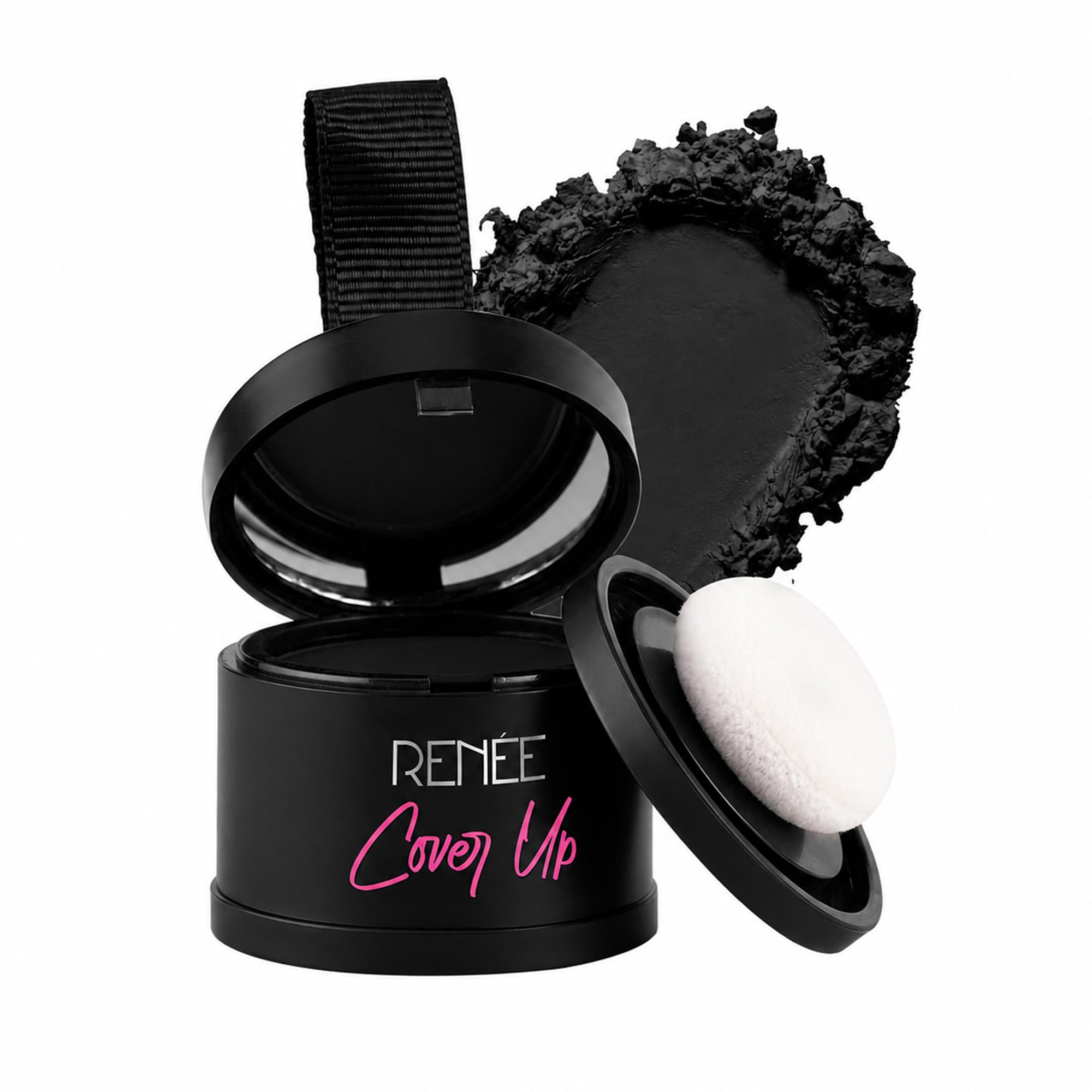 RENEE Cover-Up Hair Powder - Black | Covers Grey Roots & Bald Spots Instantly | Highly Pigmented, Fuller & Denser Look | Long-Lasting | Matte Finish | Fine Powder | Flawless Application | 4gm-image-39