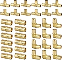 Vista 9 de Acoplamiento Pex de 1/2 pulgada, accesorios Pex, certificado NSF y UPC, accesorios de engarce de latón resistente para fontanería de tuberías