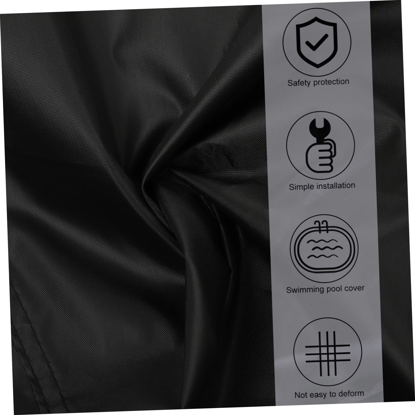 OFFSCH Trampoline Weather Cover 8ft Round Inflatable Pool Oxford Fabric Durable Easy to Use