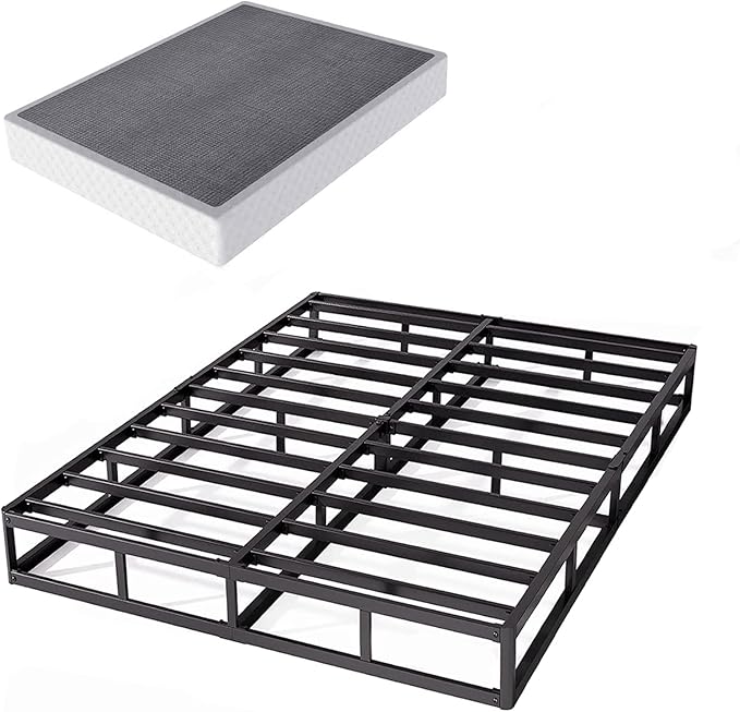 ZIYOO King Box Spring and Cover 9 Inch High Profile Metal