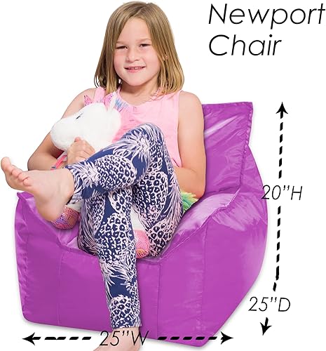 Miniatura 588 de Posh Creations Puf estructurado cómodo para jugar, leer y ver la televisión, Malibu Lounge, tela de lona para colorear, criaturas Criaturas de tela