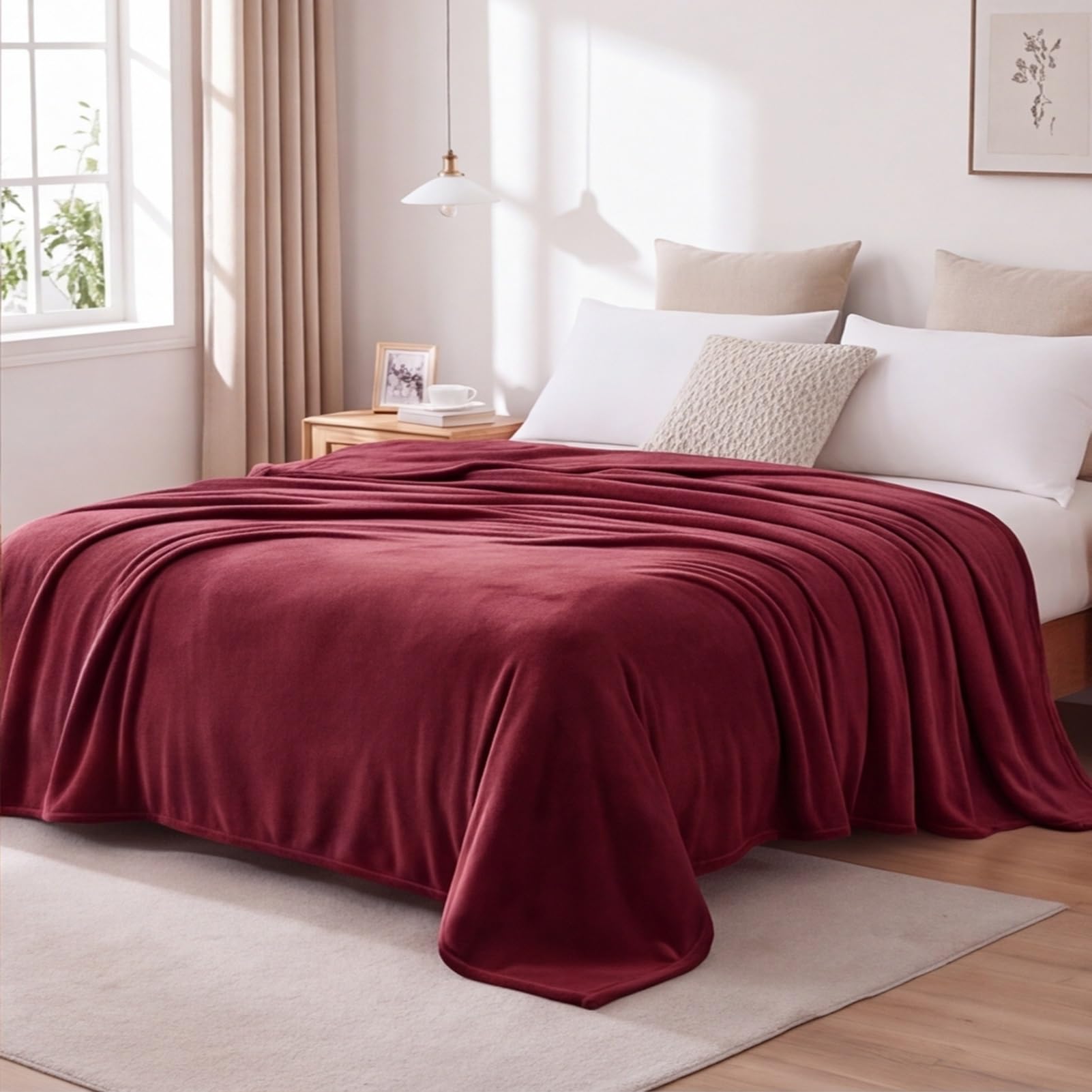 Plaid polaire contre le froid couverture legere pour lit et sofa