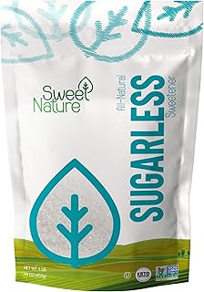 Sweet Nature Sugarless Erythritol and Stevia Blend Sweetener 16 Ounce (1 LB) White (pack of 1)