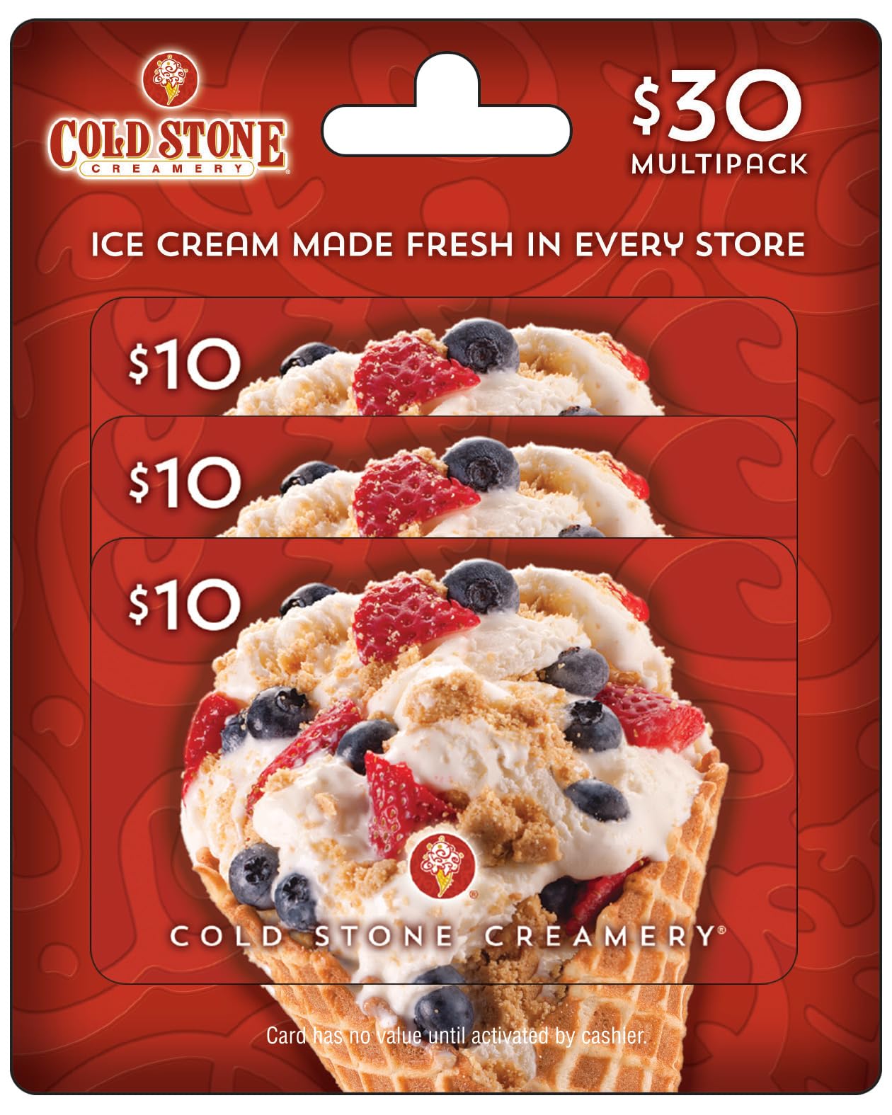 Gift Cards, Multipack of 3 - $10