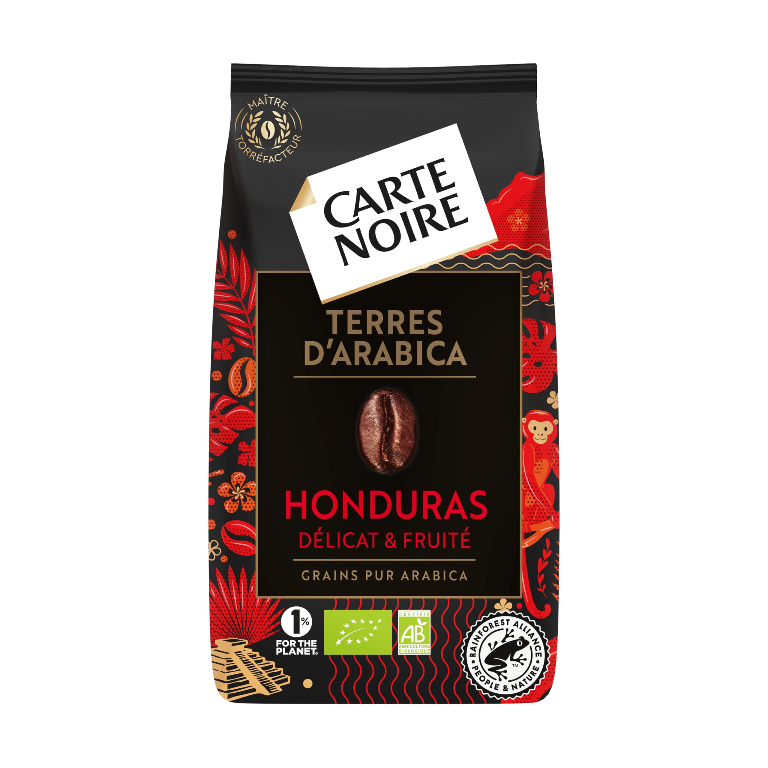 Carte Noire - Grains bio Honduras - Paquet de 1 kg