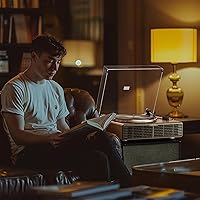 Vista 7 de Vinyl Record Player, All-in-one Record Player with Built-in Speakers, Bluetooth Turntable for High Fidelity Sound, Aux-in Functionality, 2 Speed