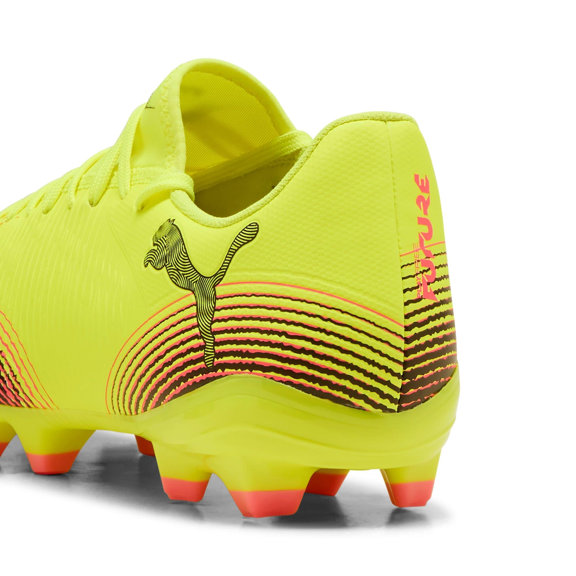 Puma - Future 8 Play FG/AG, Zapatillas de fútbol Unisexo, Yellow Alert-Puma Black-Sun Struck,