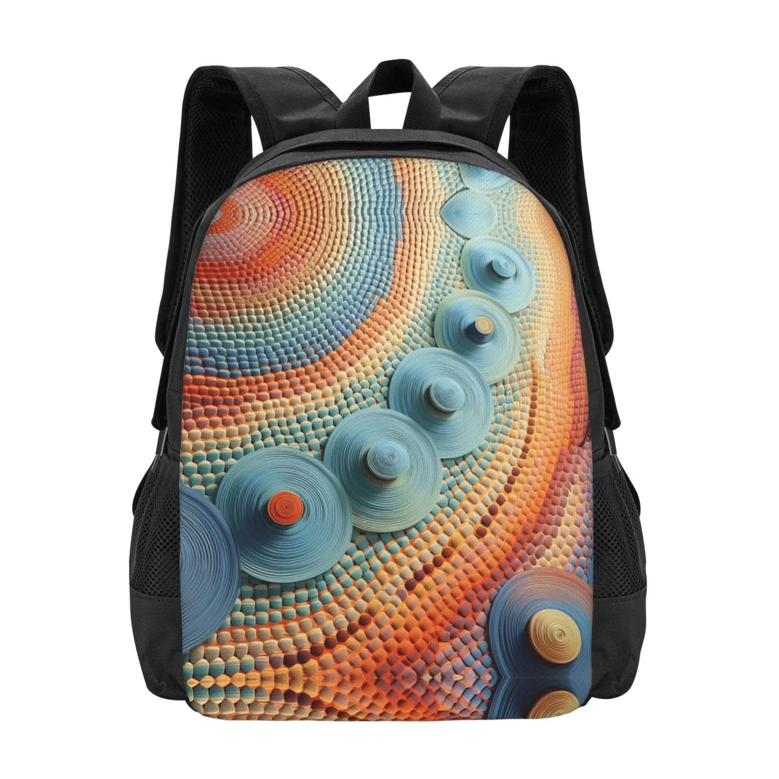 SpottedLeopardGaze plecak unisex 15,6 cala laptop czarny Oxford plecak na