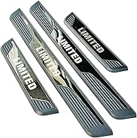 Vista 1 de Kit de protector de umbral de puerta inoxidable para Subaru Crosstrek Impreza WRX Limited 2023 (texto limitado negro)