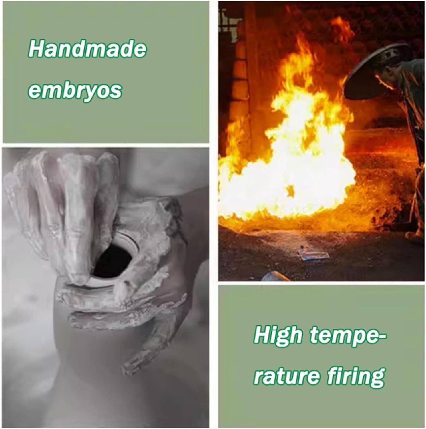 Ceramic Decorative Garden Stool, Chinese-Style Drum Stool, Glazed Accent Stools, Multifunctional Decorative Garden Stool(Green)