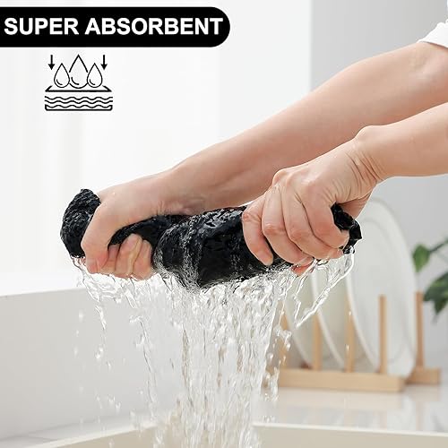 Miniatura 5 de Homaxy Juego de 8 paños de cocina y paños de cocina, 12 x 12 y 13 x 28 pulgadas, juego de 8 toallas de cocina 100% algodón con tejido de gofre,