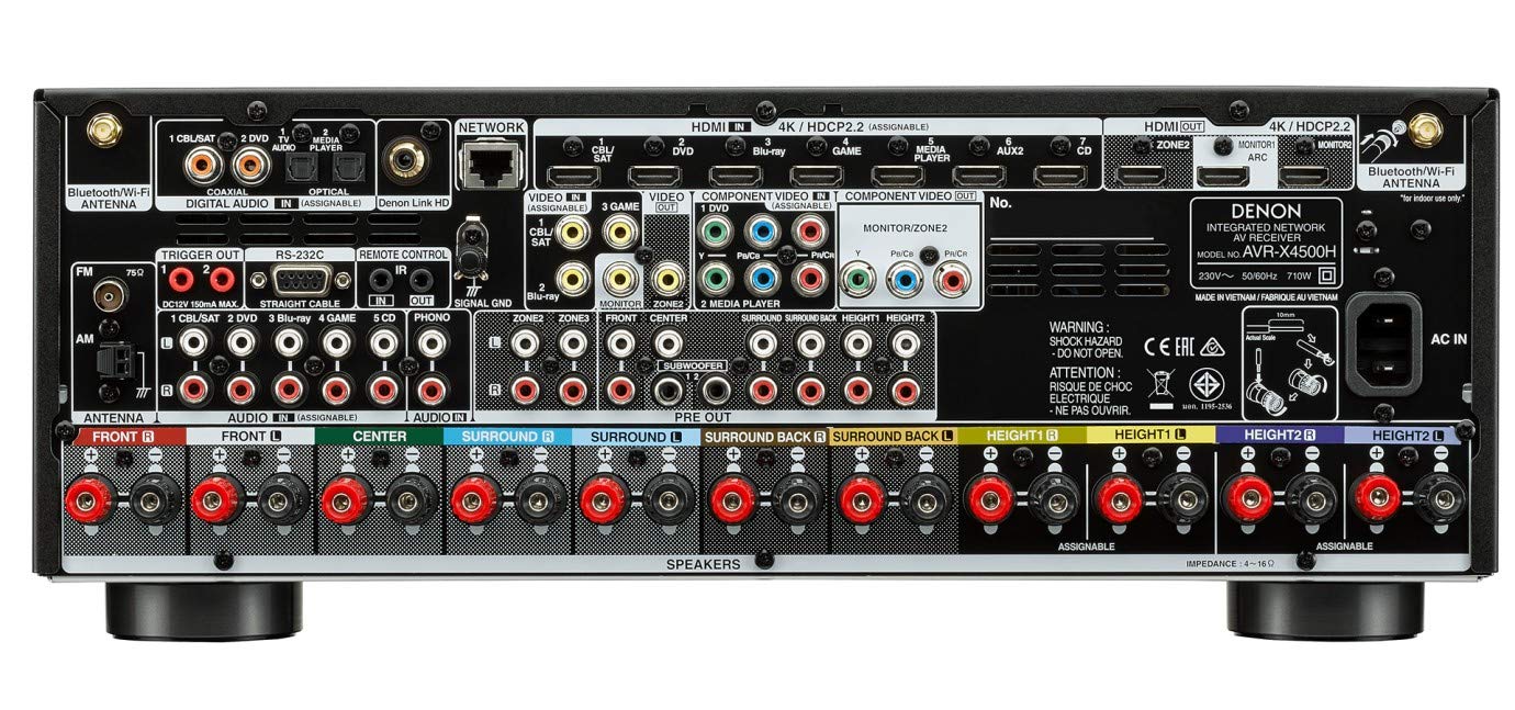 DENONデノン AVR-X4500H Amazon.co.jp: Denon (デノン) AVR-X4500H レシーバー 8 HDMI