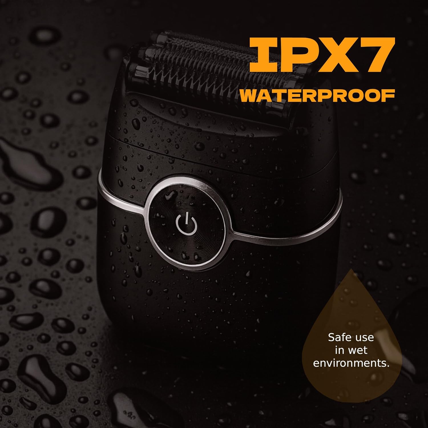 Electric Razor for Men, Portable Foil Shaver with Beard Trimmer, USB-C Fast Charging, IpX7 Waterproof Wet/Dry, Mini Pocket Travel Shaver for Home, Gym and Trips.