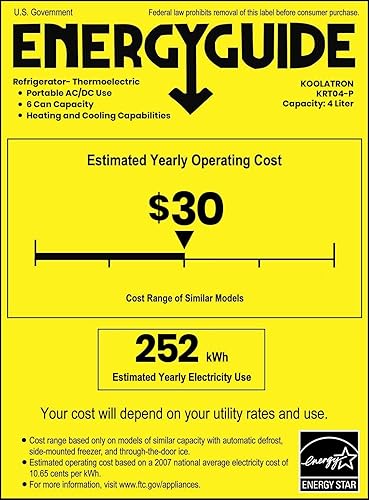 Miniatura 9 de Koolatron Mini nevera – Refrigerador para dormitorio, oficina, enfriador de bebidas portátil de mesa, refrigerador de 12 V 110 V para bebidas,
