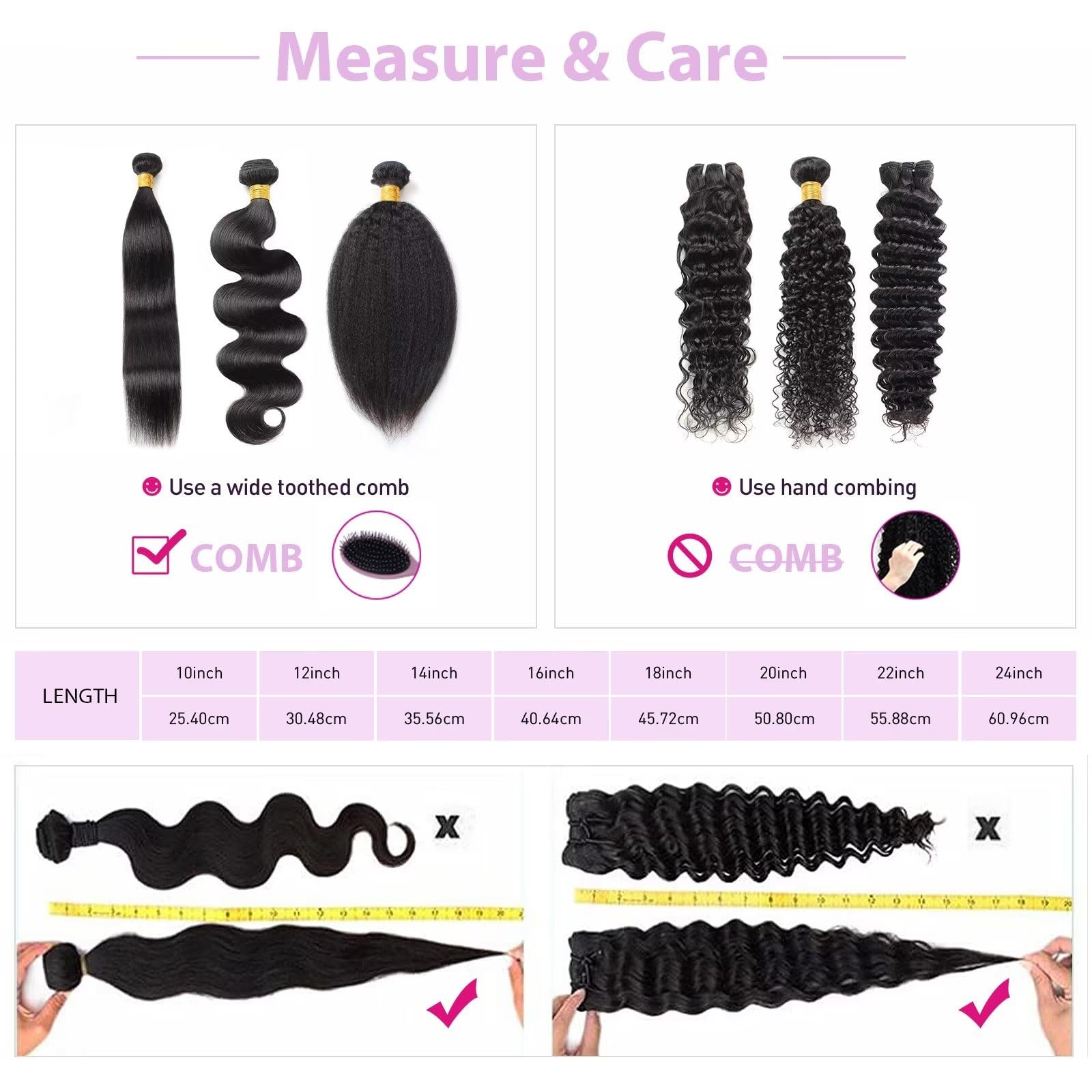 Amazon.com : Deep Wave Bundles Human Hair 20 22 24 Inch 