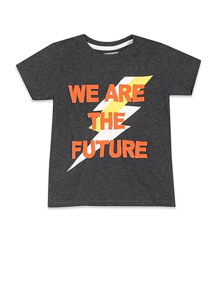 Cherokee Boys Regular T-Shirts (CCJBRNK11256G05_Charcoal 5Y)