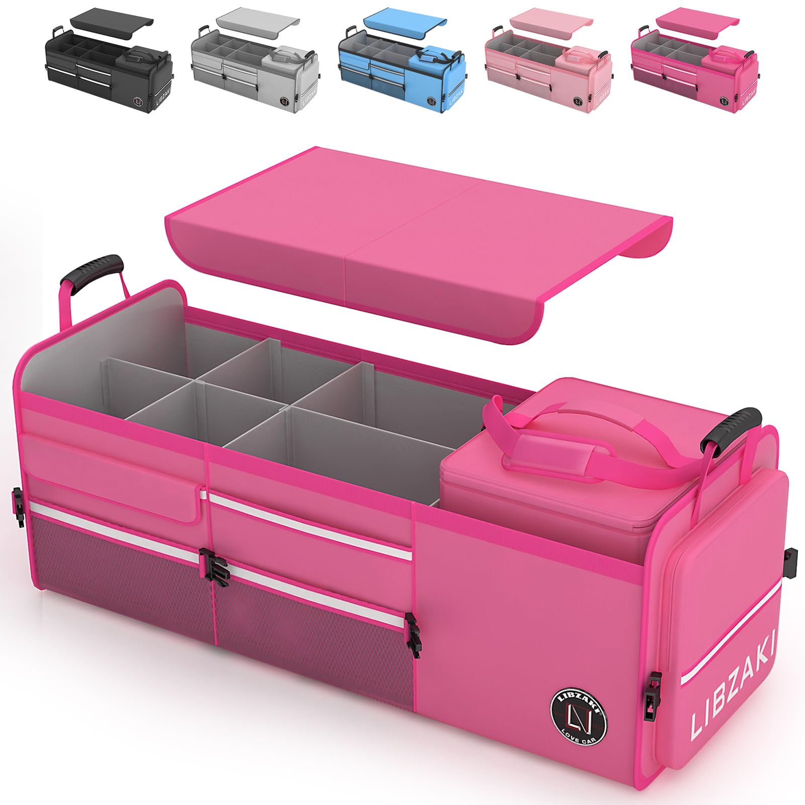 Amazon.com: LIBZAKI Oversize 4 in 1 Car Trunk Storage Organizer