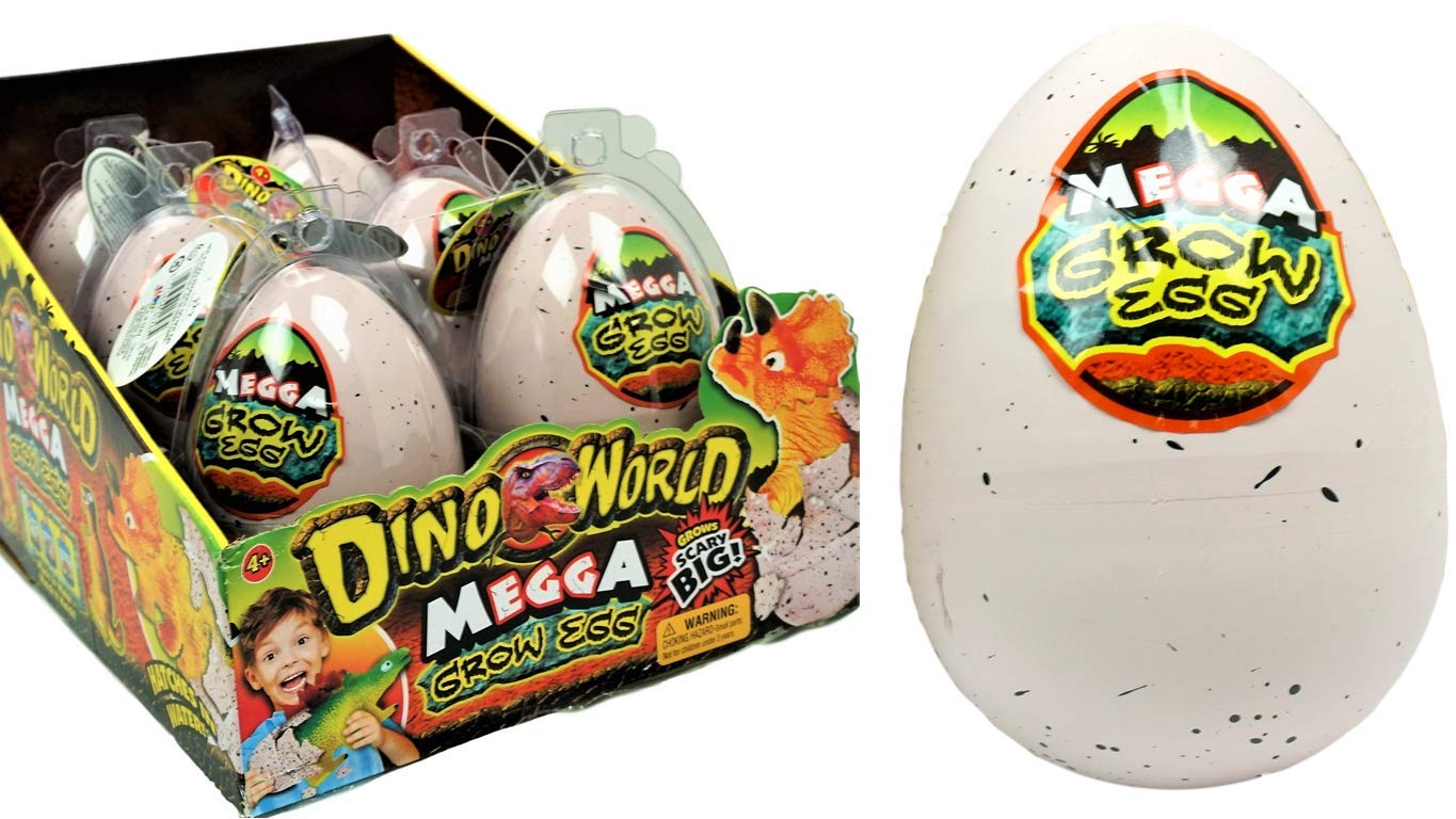 JA-RU Easter Egg Toy Magic Grow Dinosaurs Hatching Eggs Toy (6 Assorted Eggs) Easter Party Toy for Boys and Girls Kids Party Favor Toy. Dino Eggs That Hatch. Bath Growing Toy. | Item #1747-6p