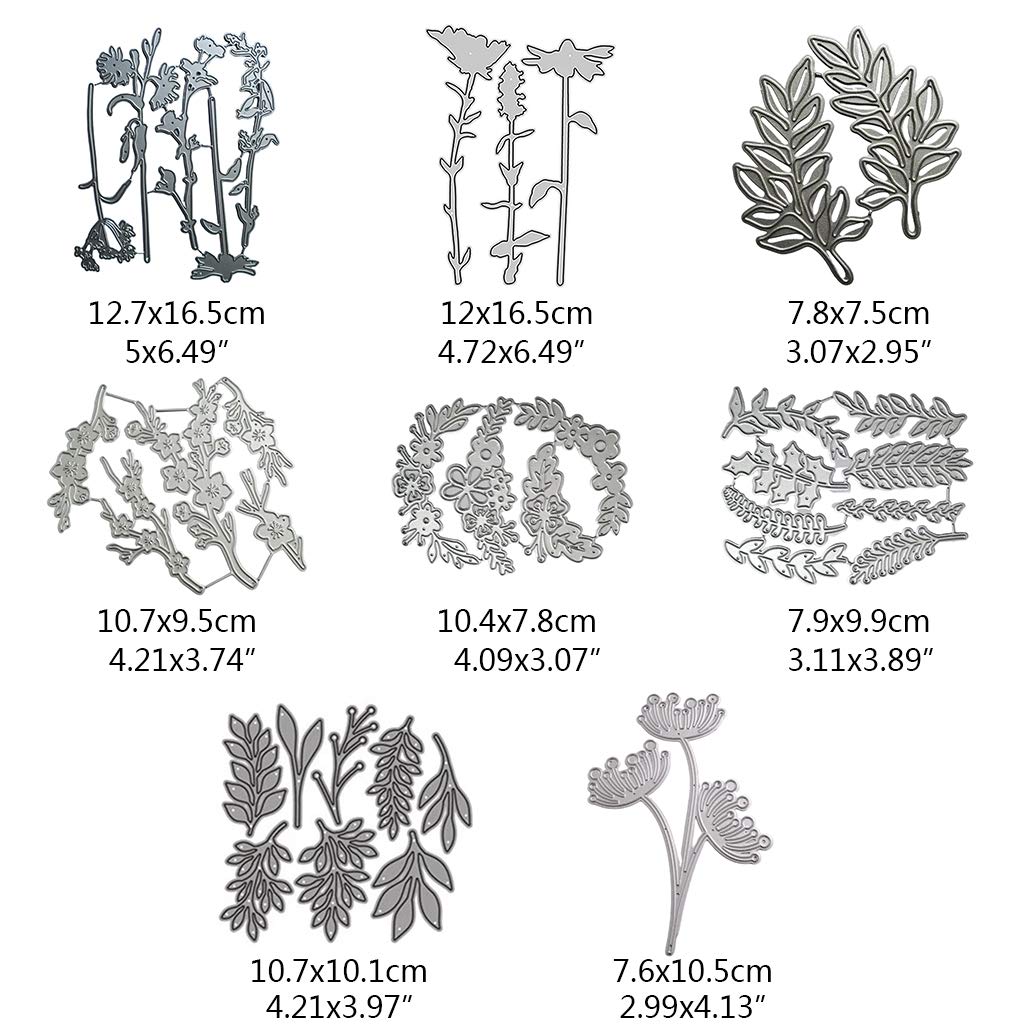 Lente Bloemen Bladeren Metalen Die Cuts,Snijden Dies voor Kaart Maken Klaring, Embossing Dies voor Scrapbooking, DIY Album Papier Kaarten Kunst Craft Decoratie