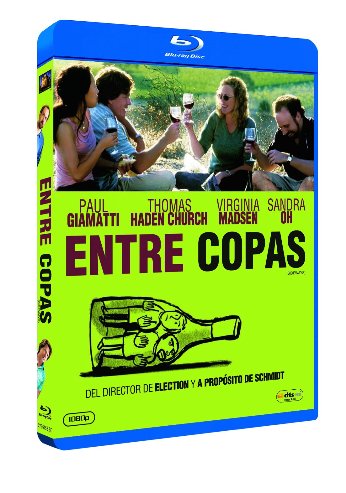 Entre Copas Blu-Ray película de culto en formato físico de alta definición con subtítulos