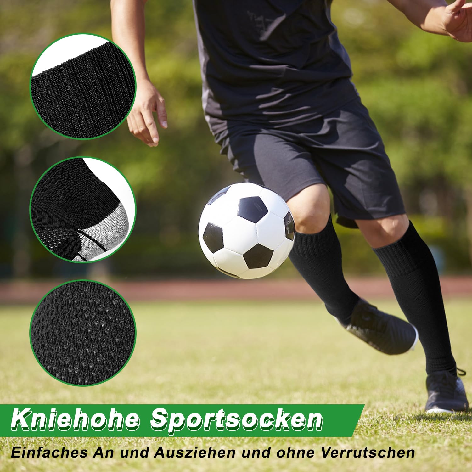 Calzini da calcio, 1 paio, calzini da calcio, per bambini, 30-47, calzettoni da calcio alti al ginocchio, per ragazzi e ragazze, calzini lunghi sportivi per rugby, basket, hockey, corsa,