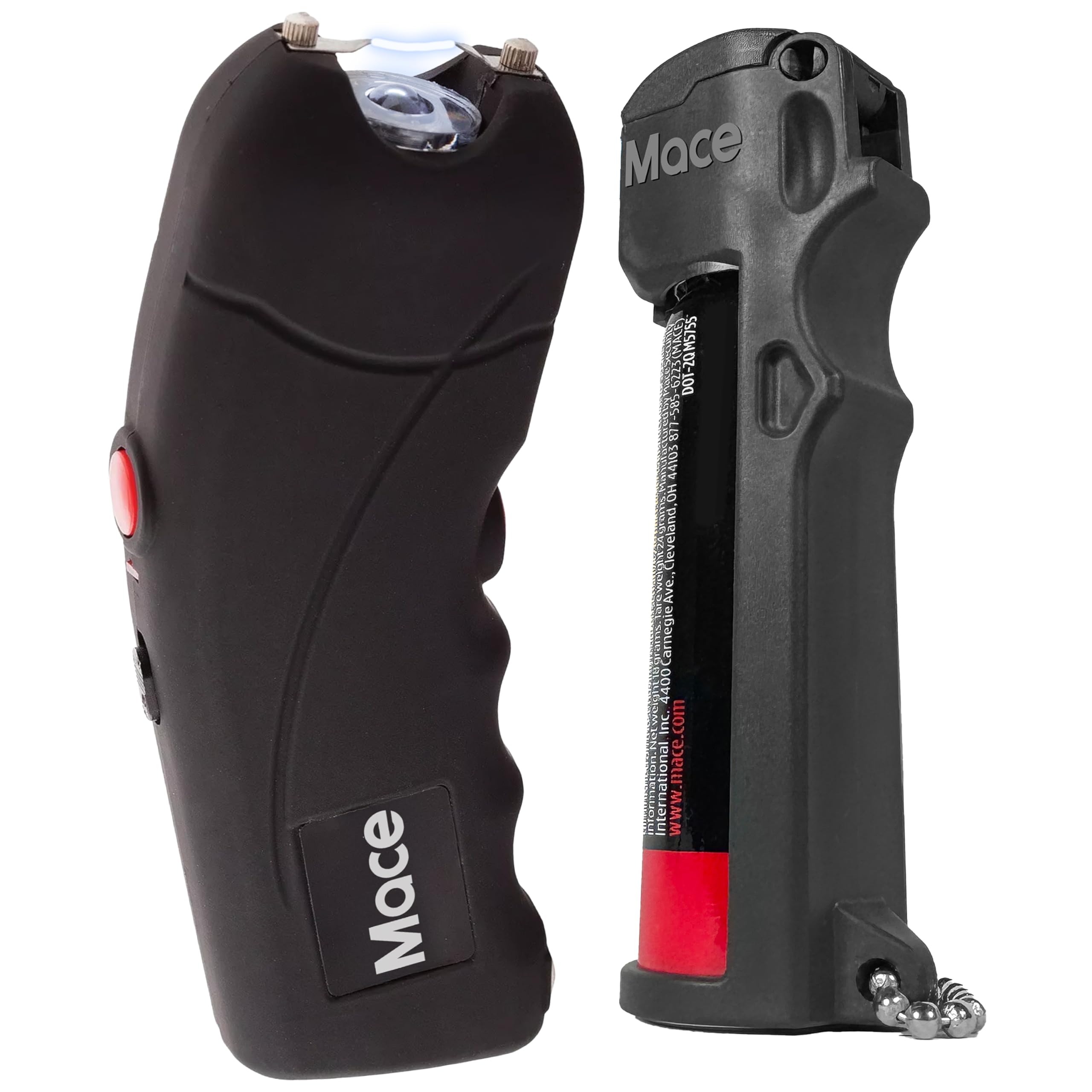 Mace Stun Gun for Self Defense - Rechargeable, Bright LED Light, High Voltage, Self Defense for Men & Women