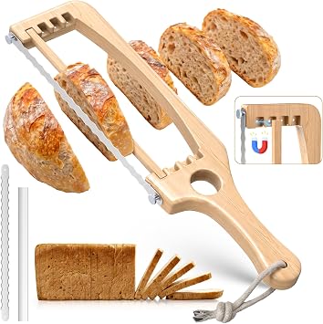 Upgraded Adjustable Sourdough Bread Knife for Homemade Bread, Bread Slicer
