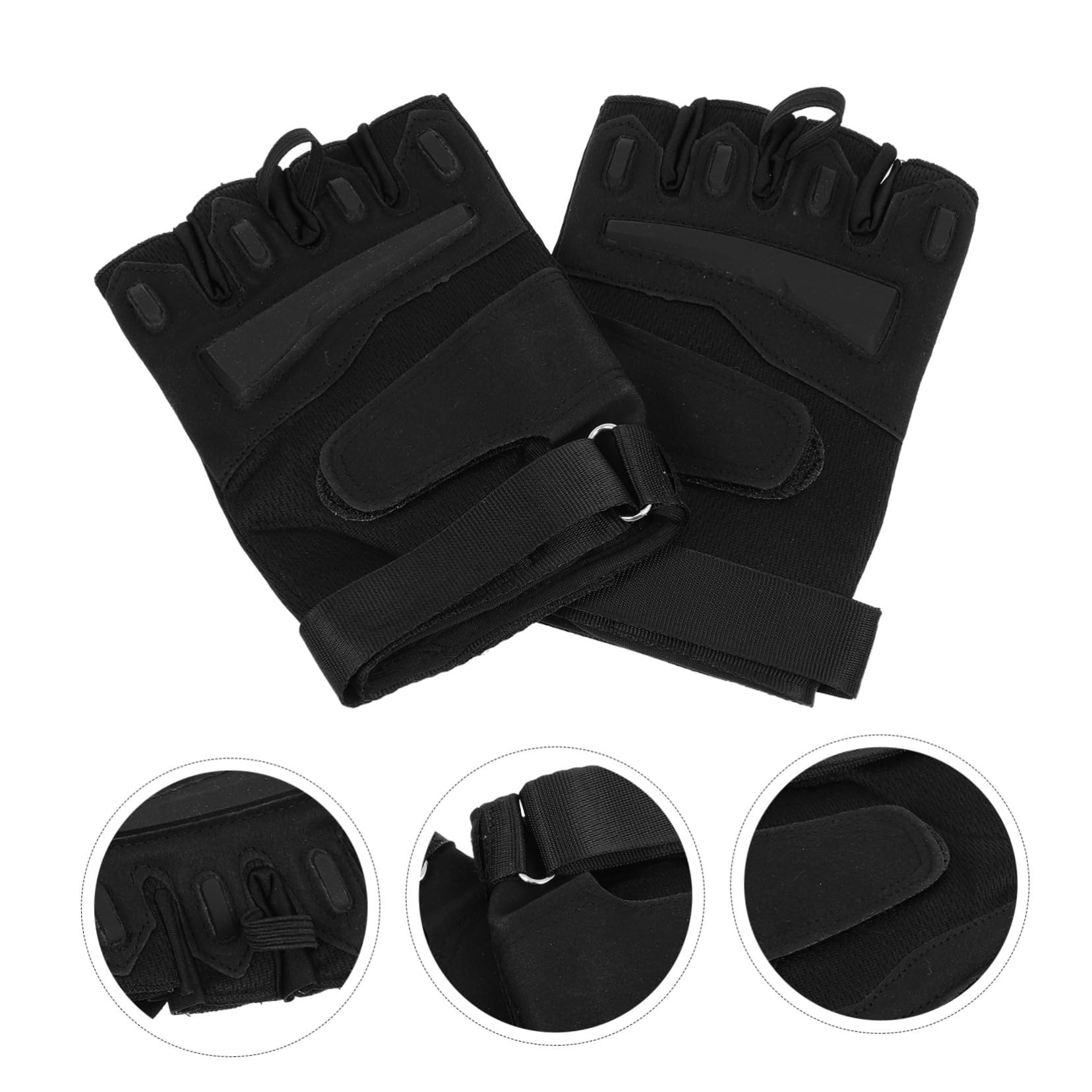 PACKOVE 3 Paar Fahrrad-Fitness-Handschuhe Handwärmer Handschuhe Herren-Fahrrad Fingerlose Training Fitness- rutschfeste Übung