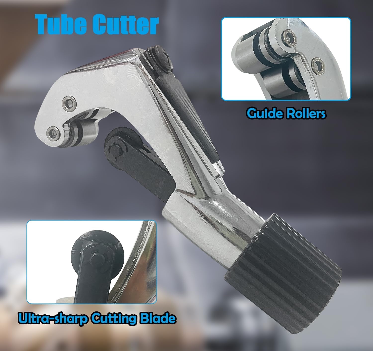 Cartellatrice a Cono Eccentrico 45° per Rame - Cartellatrice per Condizionamento e Cartellatrice Tubi Rame con Facile da Usare, Flange Regolari per Tubi 1/4", 5/16", 3/8", 1/2", 5/8", 3/4"