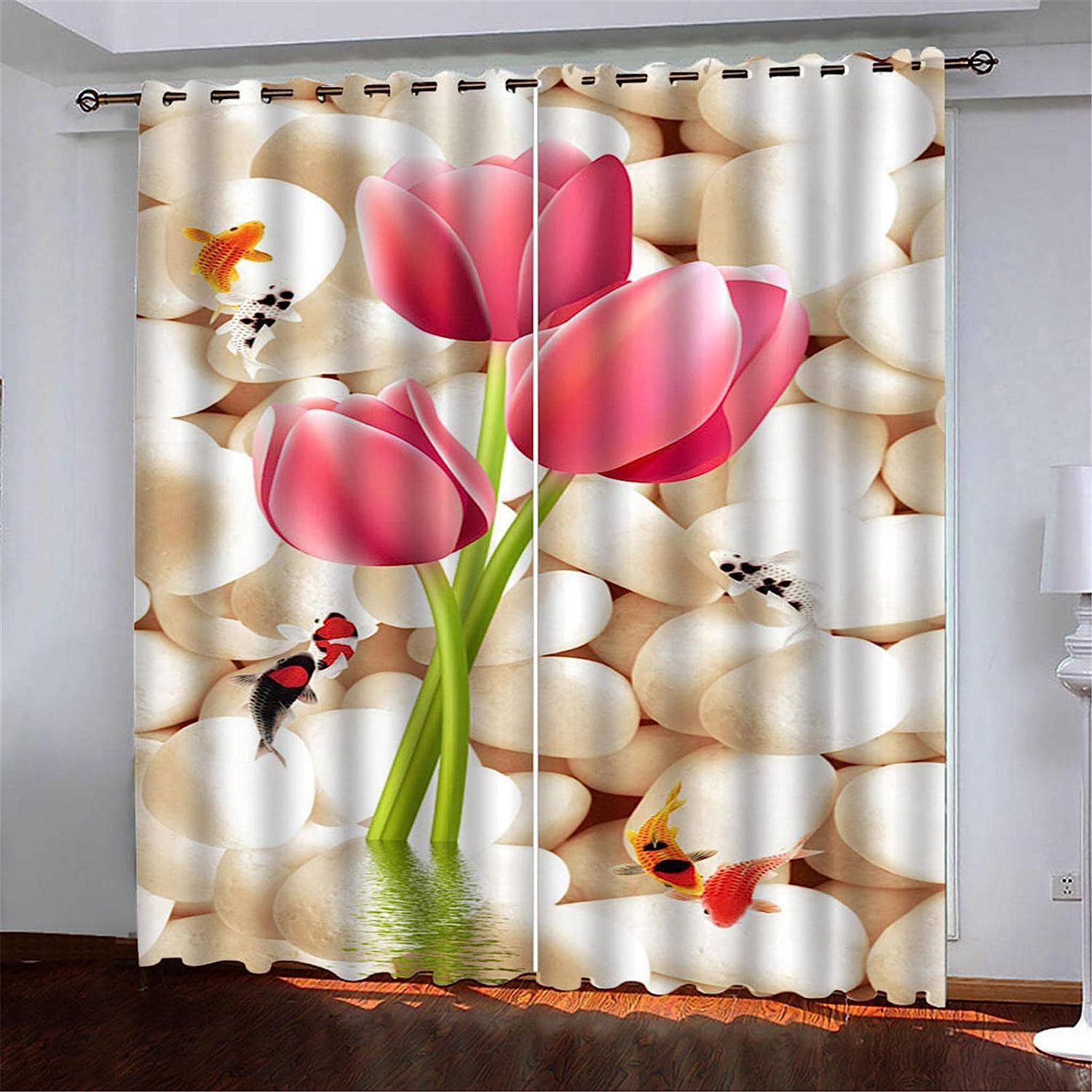 Rideaux chambre adulte plantes et fleurs pour une ambiance zen et calme