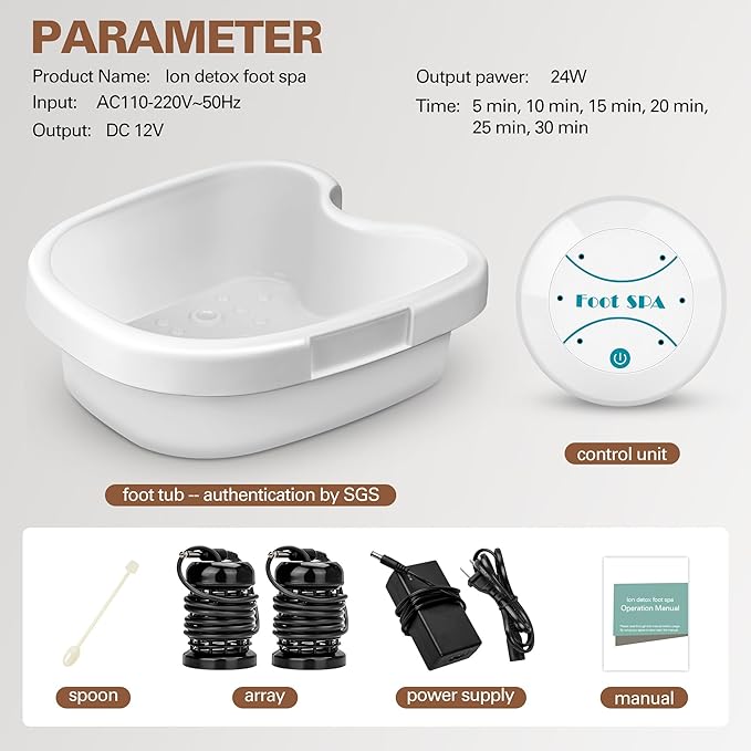 Máquina de Baño de Pies Iónico Desintoxicante para Uso Doméstico miniatura 6