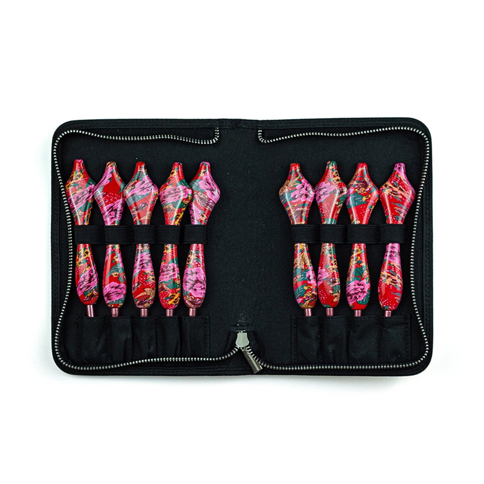 our fave Artistic Pattern Handle Aluminum Crochet Needle Set for Professional and Beginner Craft Craft Supplies