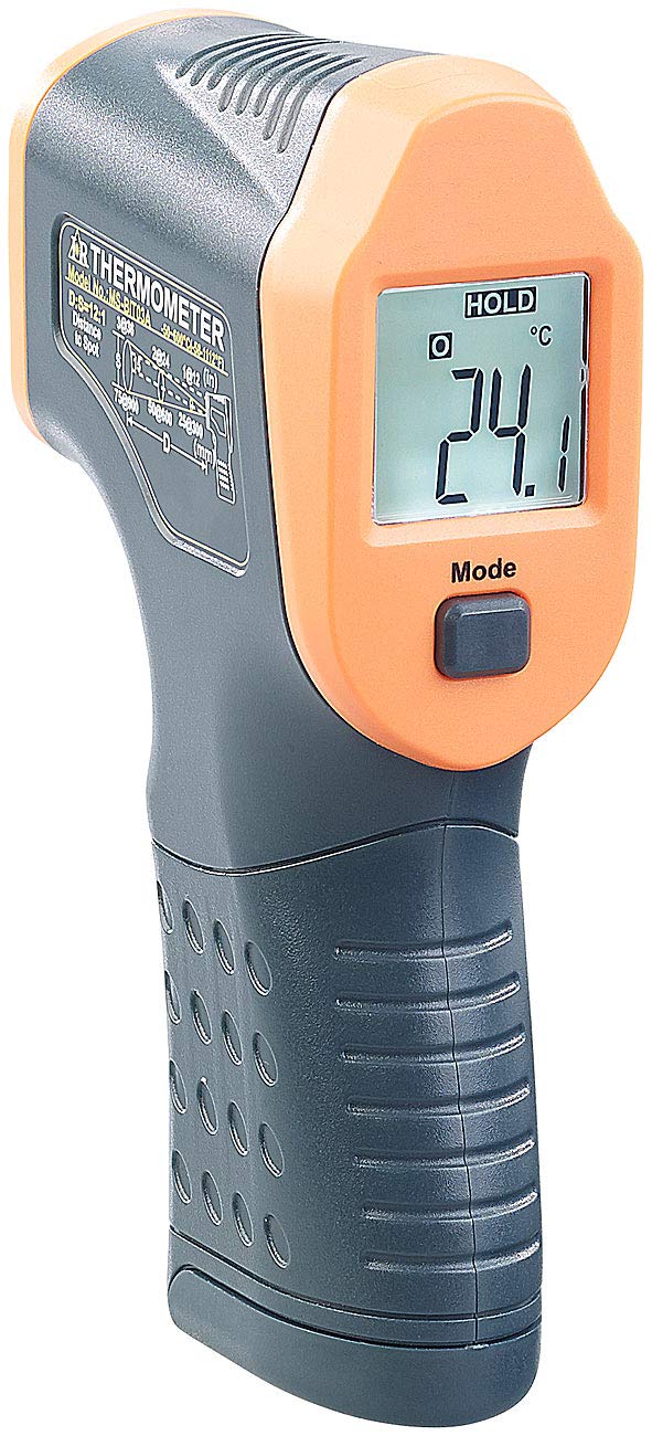 AGT Infrarot Messgerät: Profi-Infrarot-Thermometer mit Laser, -50 bis +600 °C, LCD, Bluetooth (Ir Thermometer, Handthermometer, Kfz)