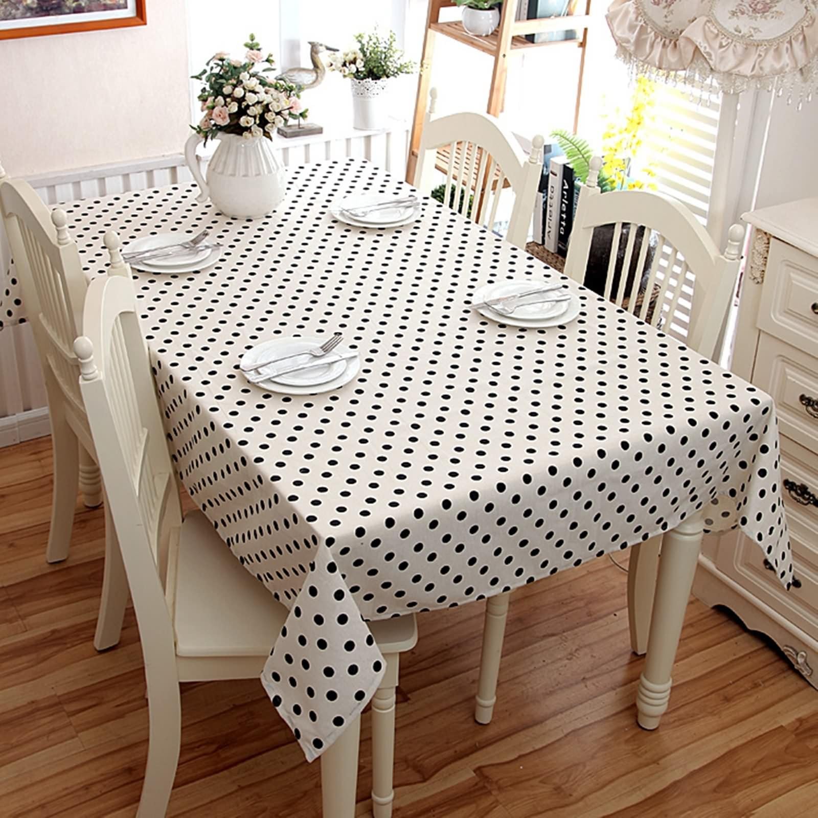 Nappe table salle a manger anti tache lavable en lin gris