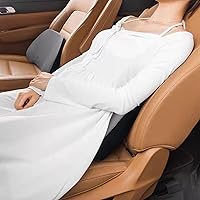 Vista 7 de Almohada Lumbar Súper Cómoda, Almohada de Soporte Lumbar para Alivio del Dolor de Espalda con Correa Ajustable, 100% Espuma Viscoelástica y Funda