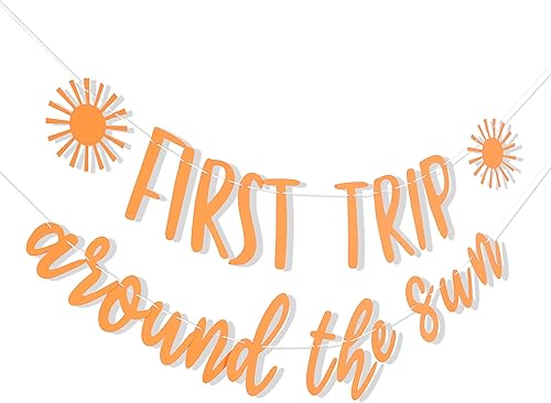 Miniatura 7 de Cartel de primer viaje alrededor del sol – Cartel de decoración de primer cumpleaños, decoración de primer cumpleaños, decoración de baby shower,