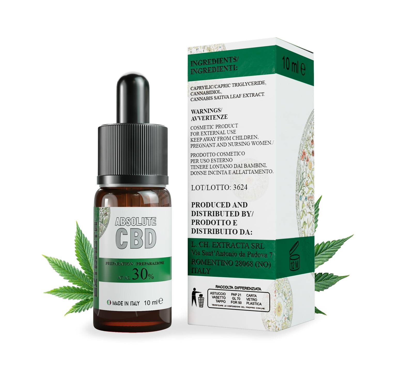 Mct Oil Full Spectrum 30%, 10ml, Naturale