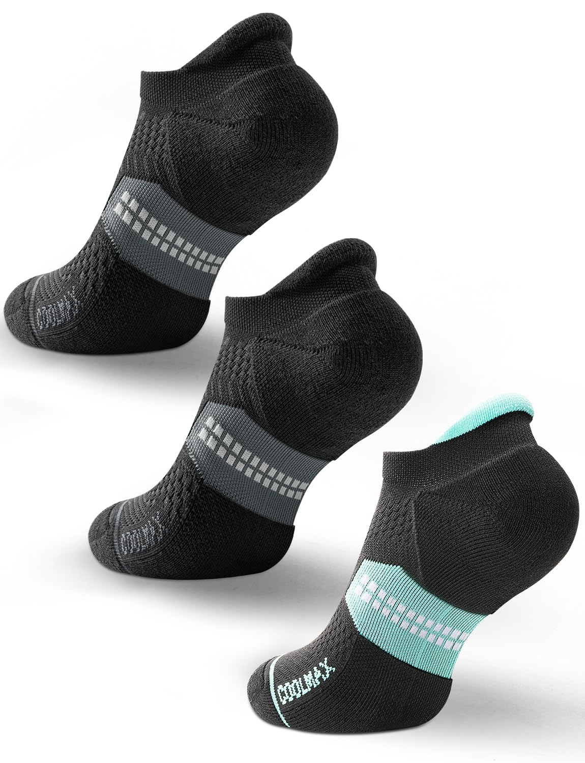 Juclise Laufsocken Damen Coolmax Bambusviskose No Show