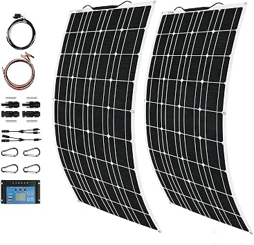 1000W Flexible Solar Panel Kit 2 * 500 Watt Panel with Charge Controller