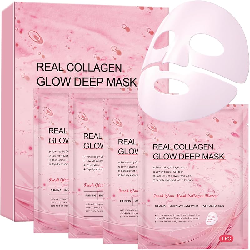 GlyndraPetal Maschera Collagene Viso 4 pezzi