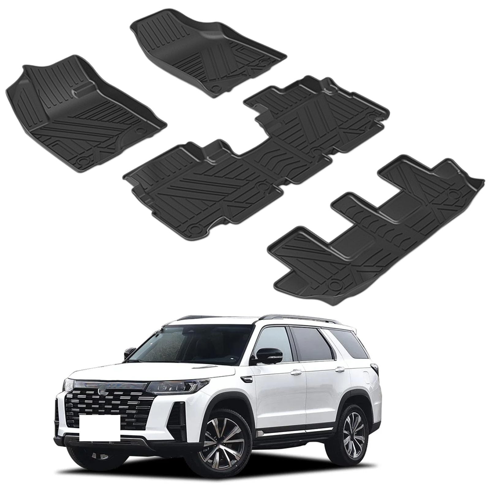 PAPEP Floor Mats for Changan CS95 7-seater 2017-2023 RHD