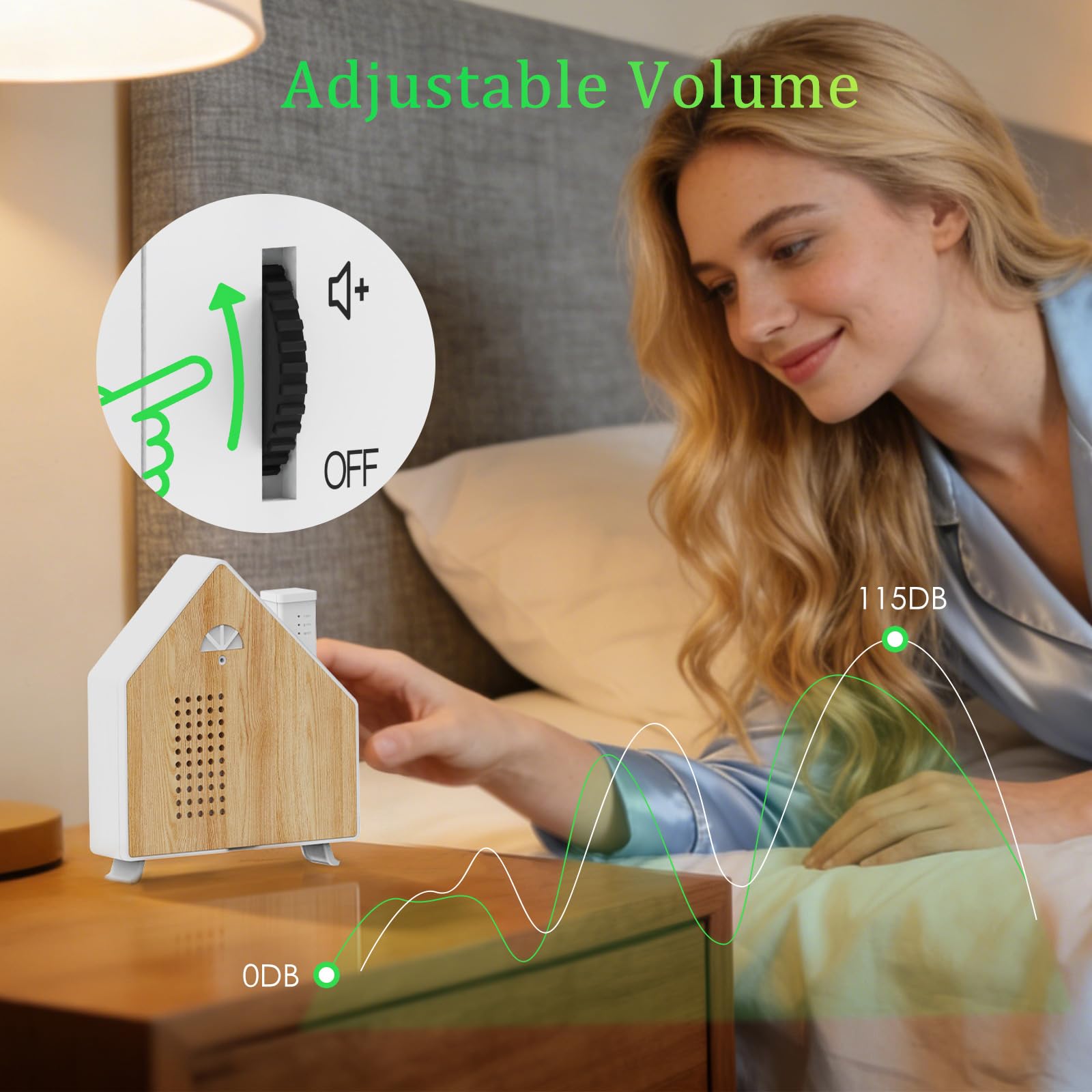 Sound Box Naturale, Canto Uccelli Musicale con Sensore di Movimento,Luci Notturna, 8 Branzi Relax, Regolazione Volume 0-115dB, 3 Timer Impostazioni, Creare SPA Forestale in Casa