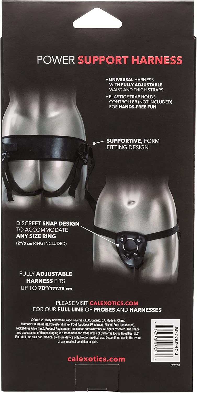 CalExotics Novelties Universal Love Rider Power Support Harness, Black, 0.27 Pound