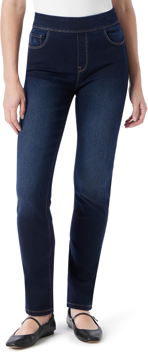 Gloria Vanderbilt Women's Amanda Pull on High Rise Jean Standard