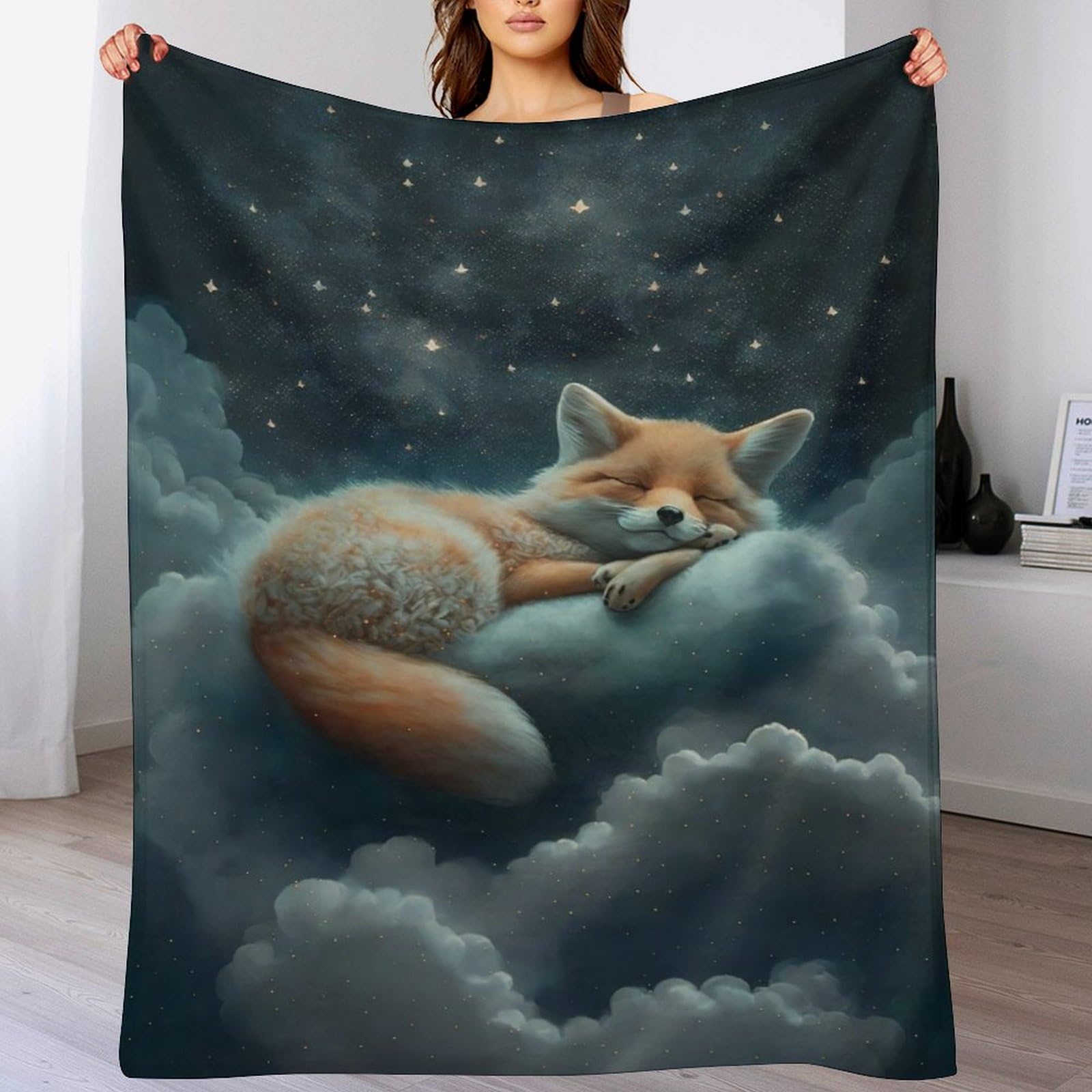 Couverture flanelle renard douce et confortable pour envelopper votre enfant de tendresse