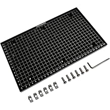 CNC Aluminum Alloy Grid Spoilboard for 3018 CNC Router Machine, Size 30 x 18 x 1.2CM, 24 Screw Holes M6 1